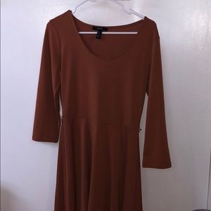 Pumpkin Orange Sweater Dress